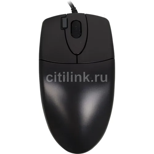 Мышь проводная A4TECH OP-620D, оптическая, USB, 1000dpi, черный