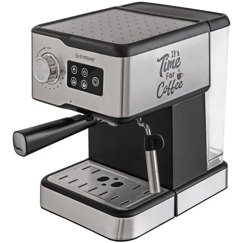 Кофеварка Endever Costa-1095, рожковая, стальной /черный