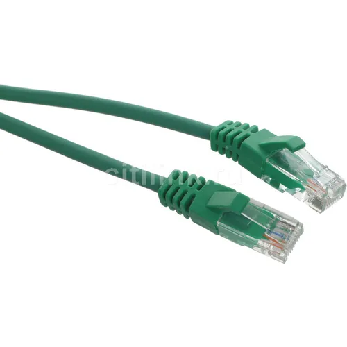 Патч-корд SUPRLAN 10-0159, вилка RJ-45, вилка RJ-45, кат.5E, LSZH, 3м, зеленый