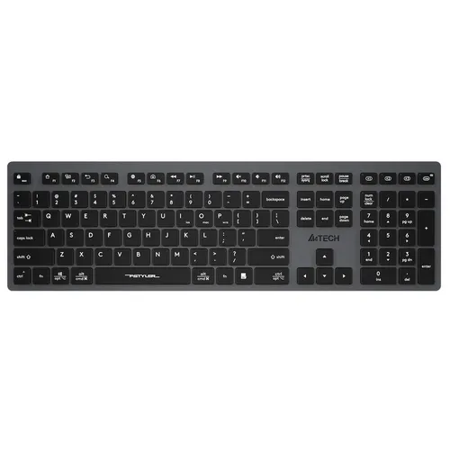 Клавиатура A4TECH Fstyler FBX50C, беспроводная, USB, Bluetooth/Радиоканал, ножничная, черный [fbx50c grey]
