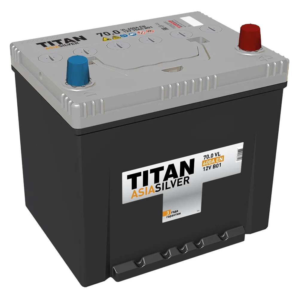 Аккумулятор TITAN ASIASILVER 70.0 VL B01 4607008886948