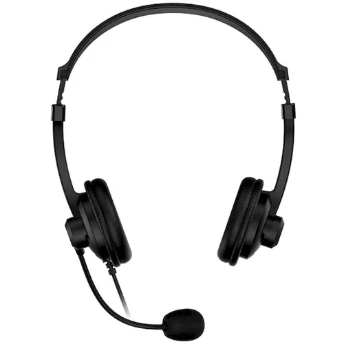 Гарнитура Genius HS-230U, для компьютера, накладные, проводные, черный [31710021401]