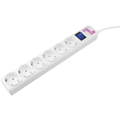 Сетевой фильтр PowerCube SPG6-16-3M, 3м, белый