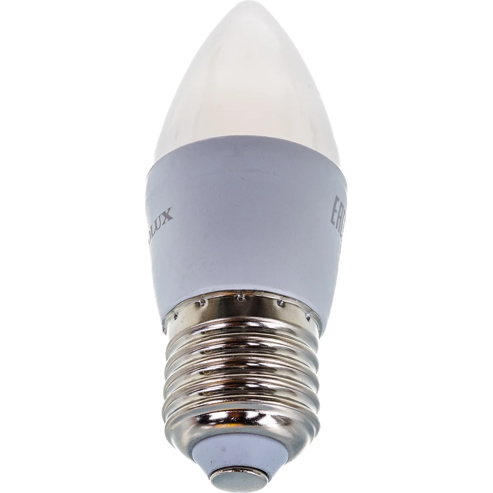 Светодиодная лампа Eurolux LL-E-C37-6W-230-4K-E27 76/2/10