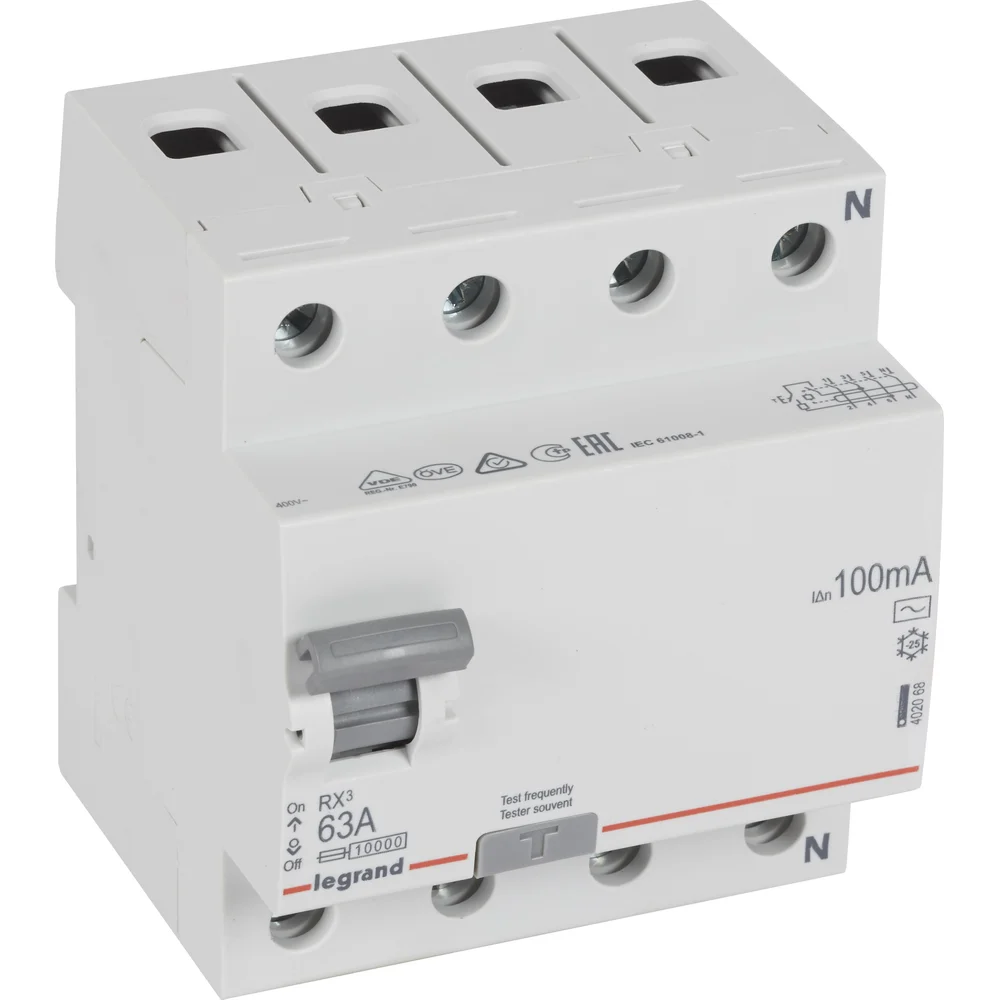 Выключатель дифференциального тока Legrand Rx3 402068