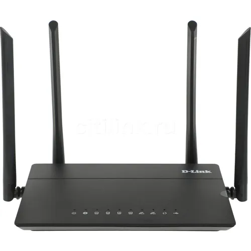 Wi-Fi роутер D-Link DIR-815/RU/R4A, Wi-Fi 5, AC1200, 2.4/5ГГц, 4 LAN, 1xUSB, черный
