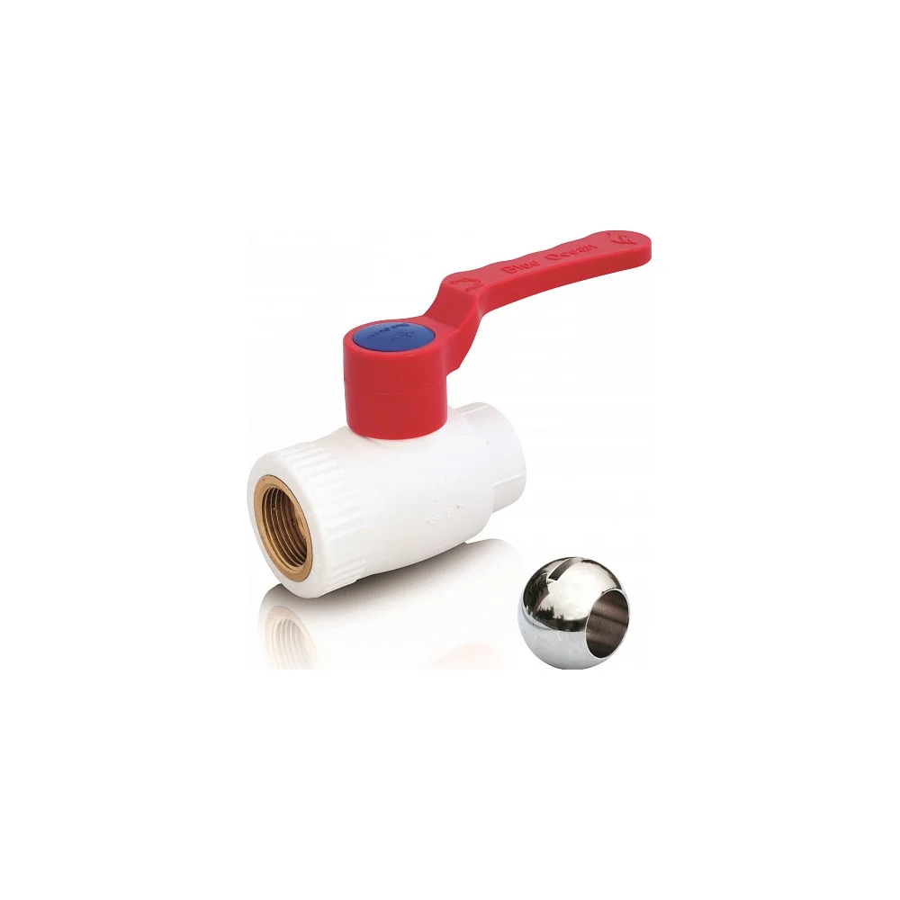 Шаровый кран Blue Ocean PPRF/BV-HW-1/PPR(W)-20х1/2" FT