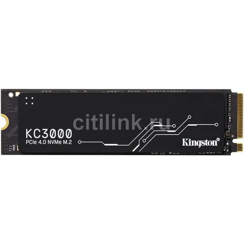 SSD накопитель Kingston KC3000 SKC3000S/512G 512ГБ, M.2 2280, PCIe 4.0 x4, NVMe, M.2