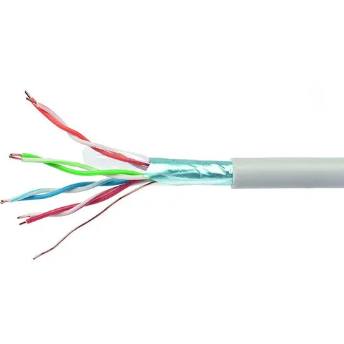 Кабель CABLEXPERT FPC-5004E-SOL FTP, кат.5E, 305м, 4 пары, алюминий омедненный, одножильный, серый