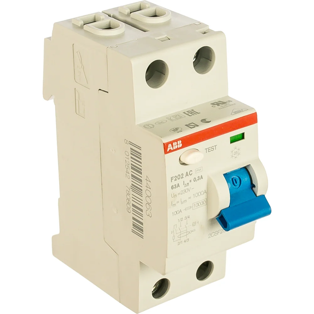 Узо ABB F202 2п 63A 300mA AC 2CSF202001R3630