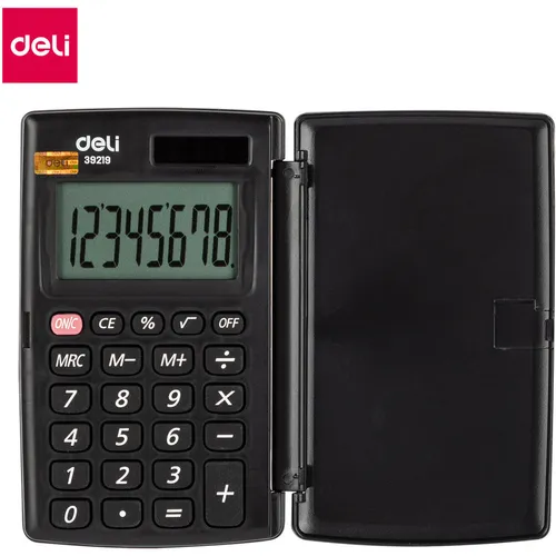 Калькулятор Deli E39219, 8-разрядный, серый
