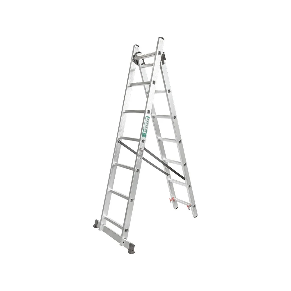 Комбинированная двухсекционная лестница Forcekraft fk-bl-e207 52850