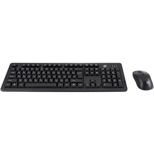 Комплект (клавиатура+мышь) Oklick S605, USB, проводной, черный