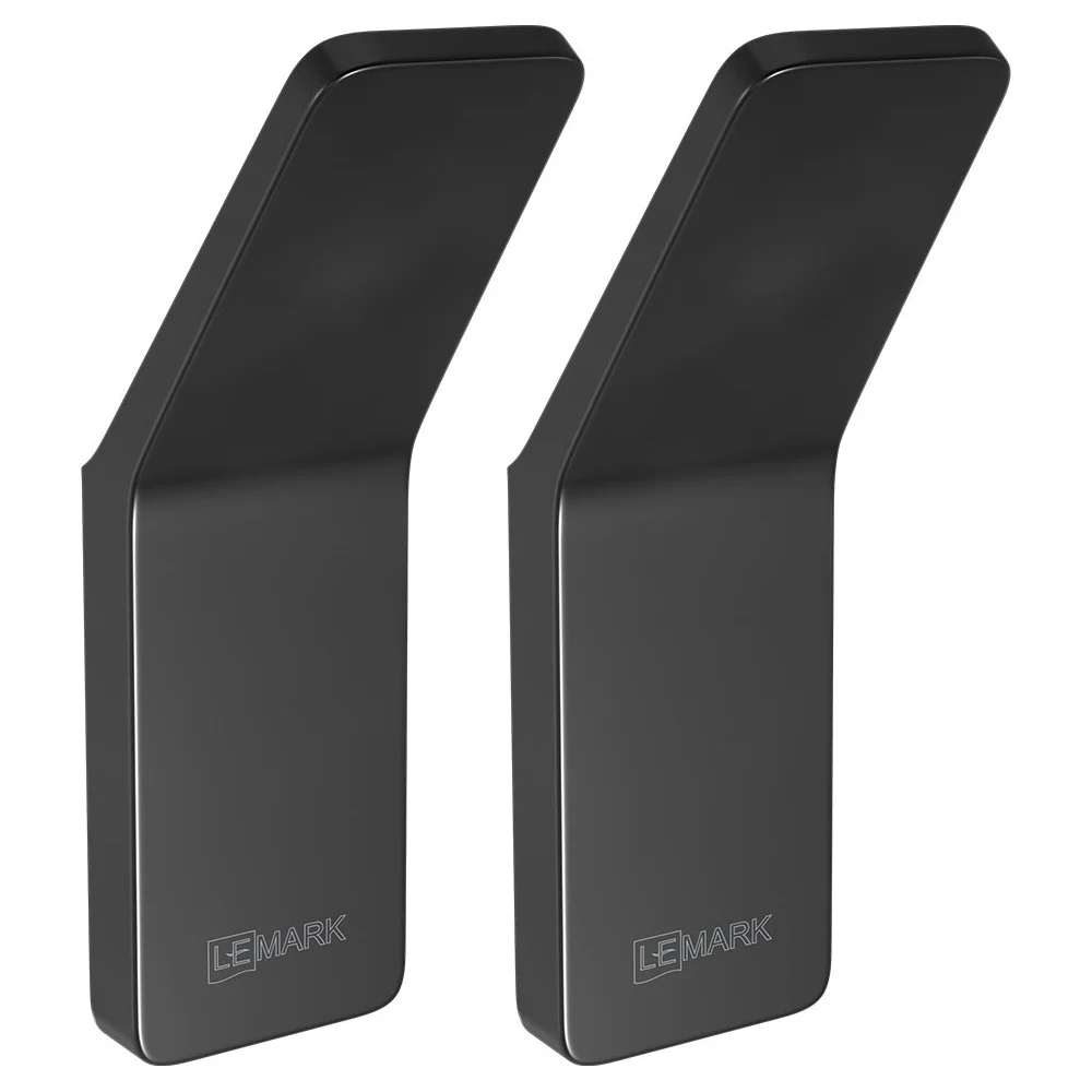 Крючок одинарный для полотенец Lemark SMOOTH LINE чёрный 9712002