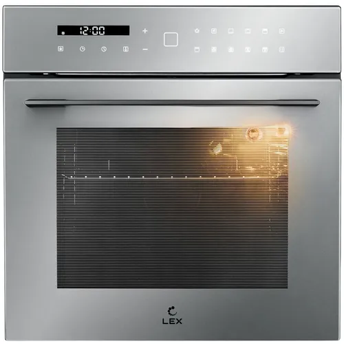 Духовой шкаф электрический LEX EDS 101 GR, 61л, дверца с 3 стеклами, серый