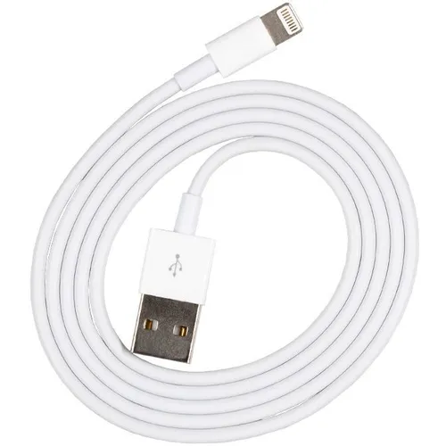 Кабель ZIBELINO Lightning (m) - USB (m), 1м, 2.4A, белый [zdap-u-l-2.4a-wht]