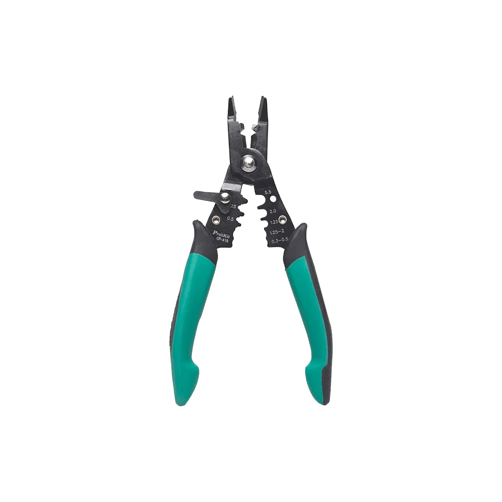 Клещи-кусачки для резки/зачистки/обжима проводов Pro'sKit CP-419 С00040155