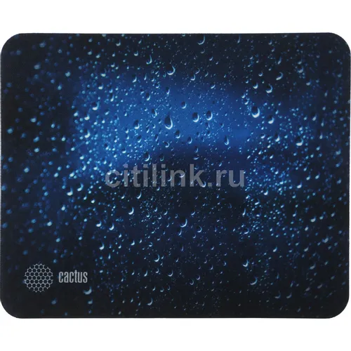 Коврик для мыши Cactus Water Drops рисунок, ткань, 220х180х2мм [cs-mpc-p05xs]