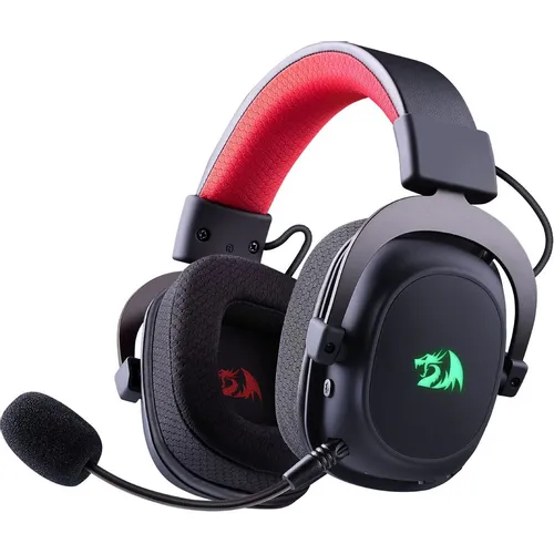 Гарнитура игровая Redragon Zeus Pro, для компьютера/мобильных устройств, накладные, беспроводные/Bluetooth/USB, черный [71880]