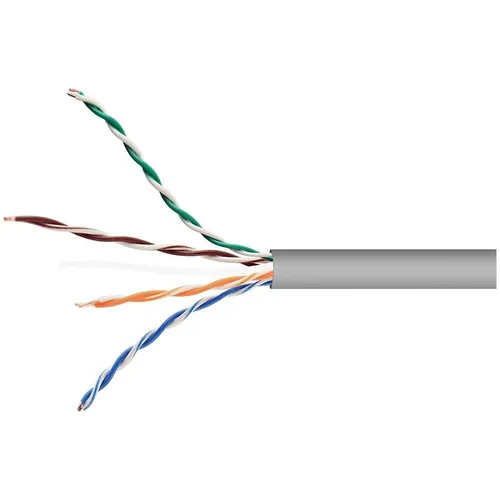 Кабель CABLEXPERT UPC-5051E-SOL/25 UTP, кат.5E, 20м, 4 пары, 0.51мм, алюминий омедненный, одножильный, серый