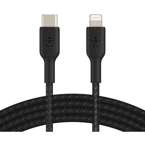 Кабель Belkin CAA004BT2MBK, Lightning (m) - USB Type-C (m), 2м, черный