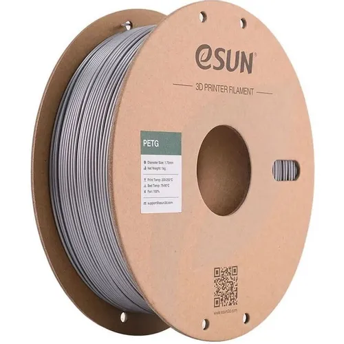 Пластик ESUN PETG175SS1 PETG/ 1.75мм/ 1кг/ серебристый