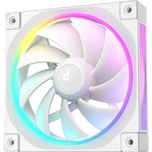 Вентилятор DeepCool FL12 Wh 120мм, 4-pin, 2150об/мин, 32 дБ, ARGB, белый, Ret [r-fl12-whapn1-g]