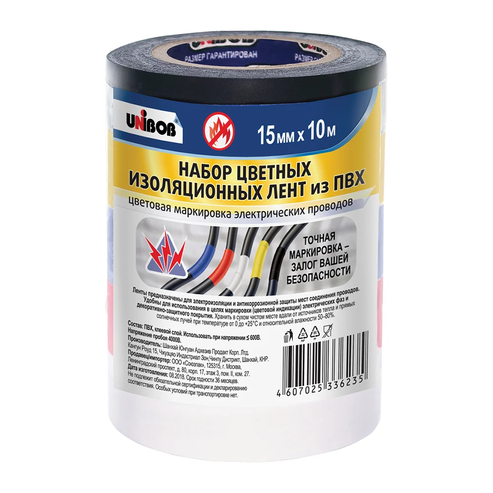 Набор изолент Unibob 211773