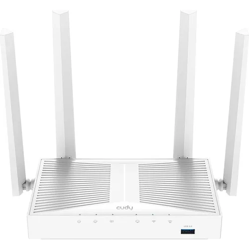 Wi-Fi роутер CUDY WR1300S, Wi-Fi 5, AC1200, 2.4/5ГГц, 4 LAN, белый