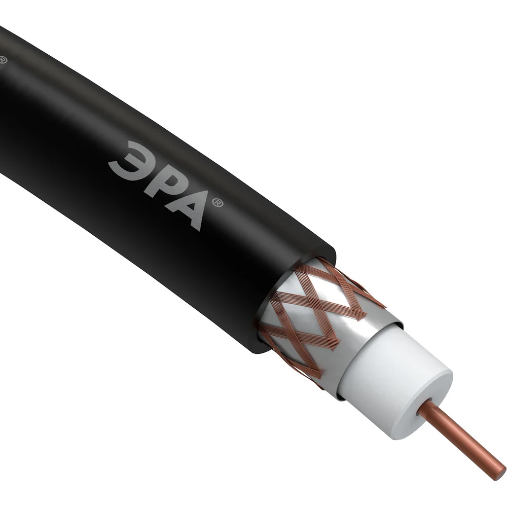 Коаксиальный кабель ЭРА RG6U Б0044605