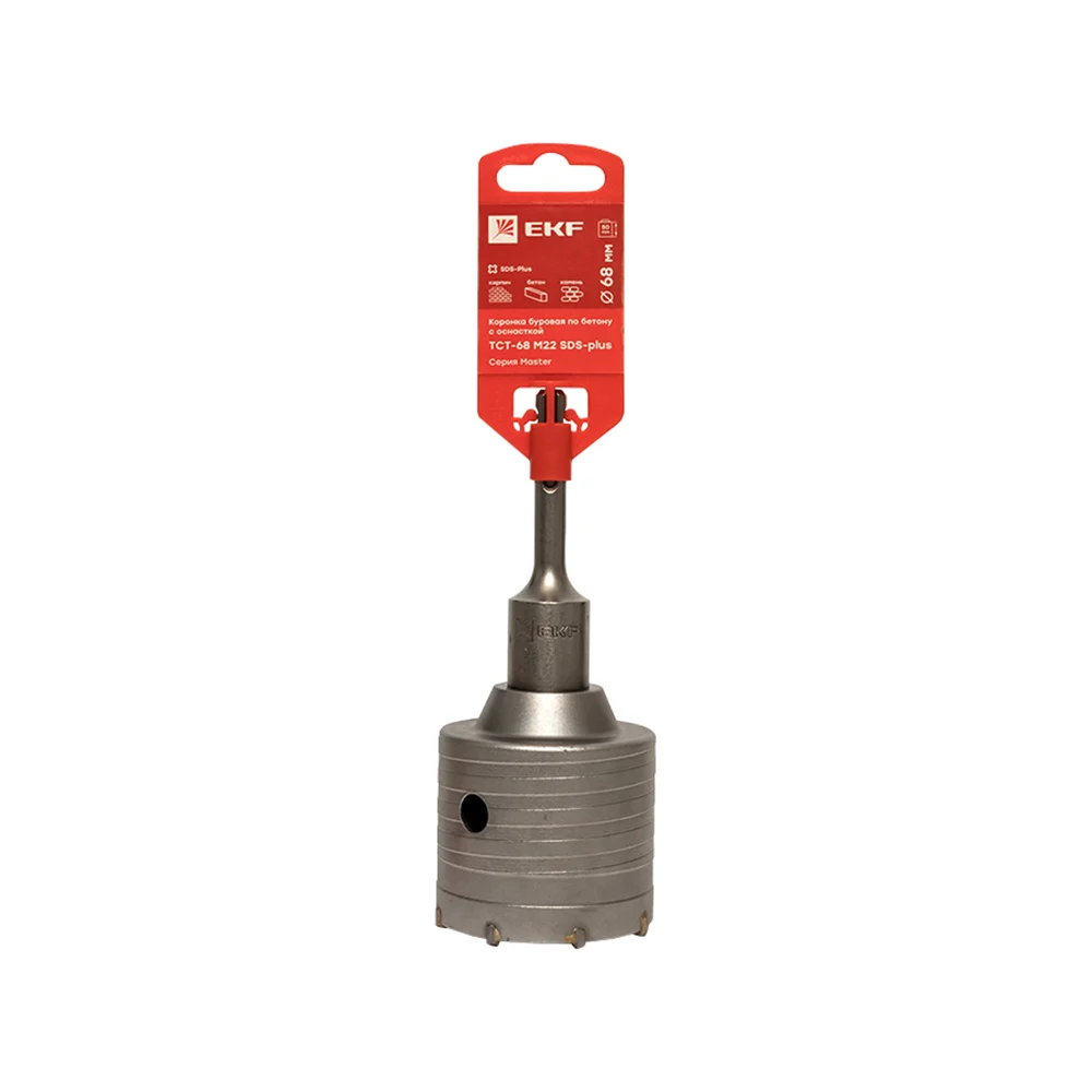 Буровая коронка по бетону EKF Master TCT-68 tct-68-m22