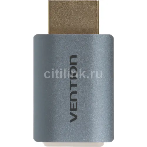 Переходник аудио-видео VENTION AIVH0, HDMI (m) - HDMI (f), серебристый