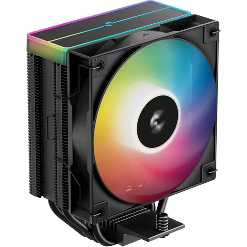 Устройство охлаждения (кулер) DeepCool AG400 Bk V2, 4-pin, ARGB, 120мм, черный, retail [r-ag400-bkammn-gjd]