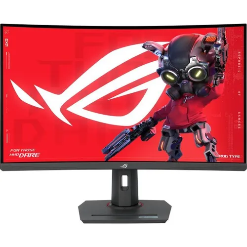 31.5" Монитор ASUS ROG Strix XG32WCS, 2560x1440, VA, 180Гц, 1хHDMI, 1хDP, изогнутый, черный [90lm0ac0-b01970]