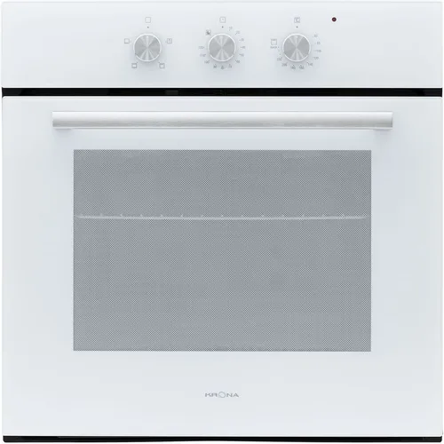 Духовой шкаф электрический Krona Essenza 60 Wh G2, 56л, дверца с 3 стеклами, белый