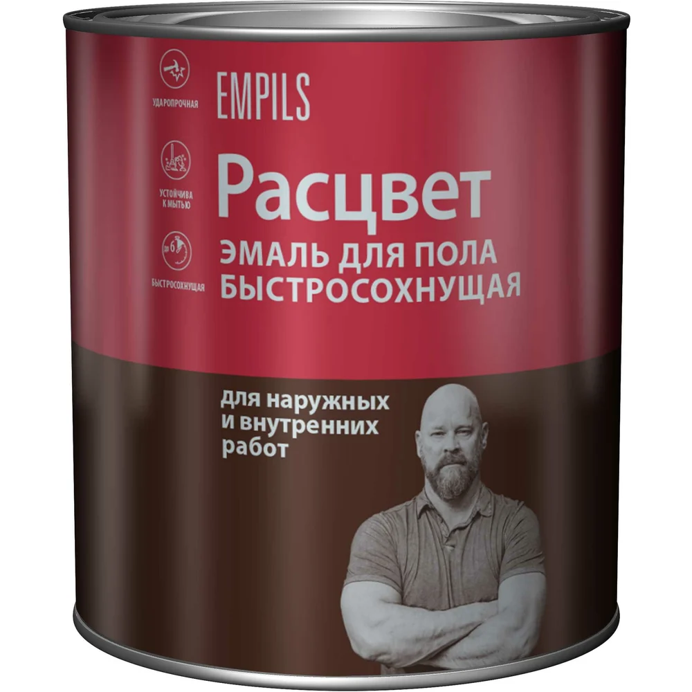 Быстросохнущая эмаль для пола Расцвет 66382