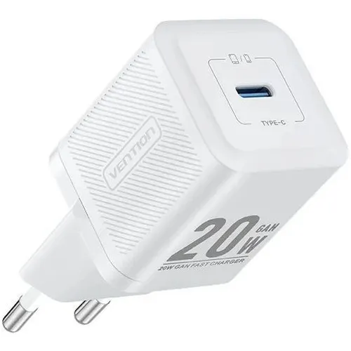 Сетевое зарядное устройство VENTION FEPW0-EU, USB-C, 20Вт, 3A, белый