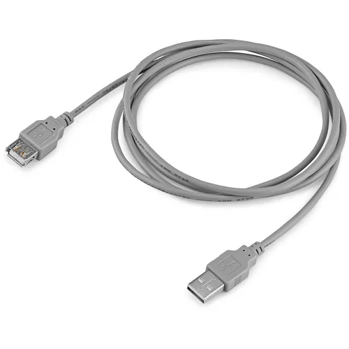 Кабель USB2.0 Buro USB A(m) - USB A(f), 1.8м, блистер, серый [bhp ret usb_af18]