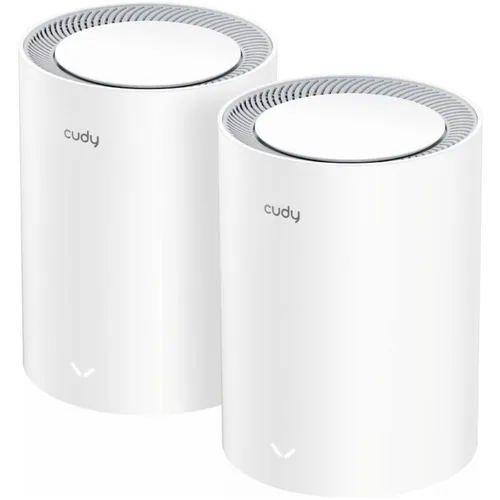 Бесшовный Mesh роутер CUDY M3600, Wi-Fi 7, BE3600, 2.4/5ГГц, 3 LAN, 1 WAN/LAN, белый, 2 шт. в комплекте [m3600(2-pack)]