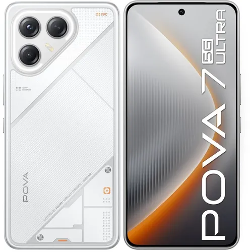 6.67" Смартфон TECNO Pova 7 Ultra 5G 12/256Gb, NFC, AMOLED, 144Гц, 6000мAч, белый