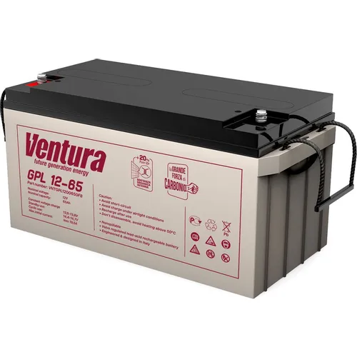 Аккумуляторная батарея VENTURA GPL 12-65 для ИБП, 12В, 65Ач [vntgpl1200650f6]