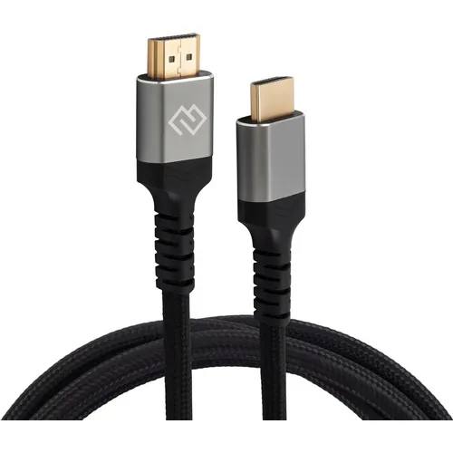 Кабель аудио-видео Digma HDMI (m) - HDMI (m), ver 2.1, 2м, GOLD, ф/фильтр, черный [d-hdmi-2ff-v2.1-2m]