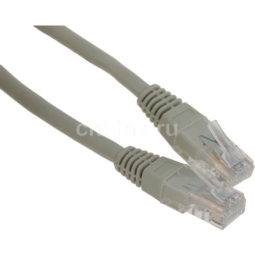 Патч-корд PREMIER PP6U-15M литой (molded), UTP, кат.6, 15м, 4 пары, 24AWG, алюминий омедненный, многожильный, серый