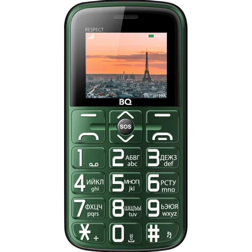 Сотовый телефон BQ Respect 1851, зеленый