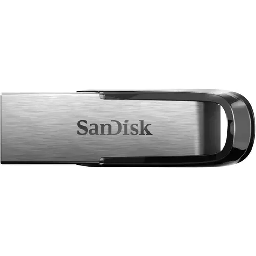 Флешка USB Sandisk Cruzer Ultra Flair 128ГБ, USB3.0, серебристый и черный [sdcz73-128g-g46]