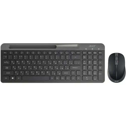 Комплект (клавиатура+мышь) Acer OCC402, USB, беспроводной, черный [zl.acccc.018]