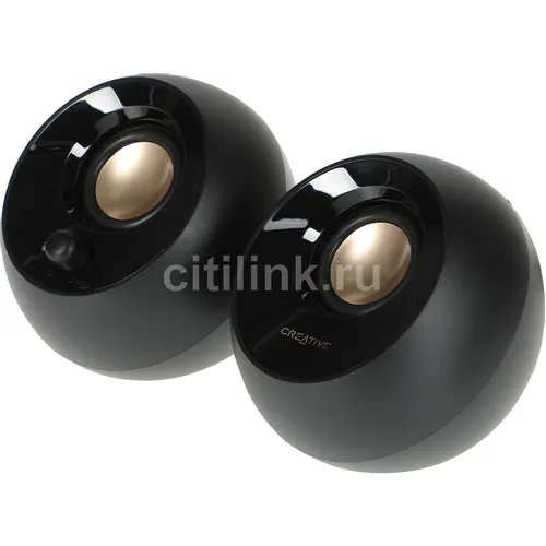 Колонки Creative Pebble MF1680, 2.0, черный [51mf1680aa000]