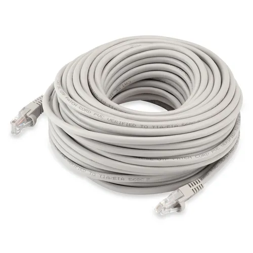 Патч-корд Buro UTP-5E-20M-G литой (molded), UTP, кат.5E, 20м, 4 пары, 26AWG, алюминий омедненный, многожильный, серый