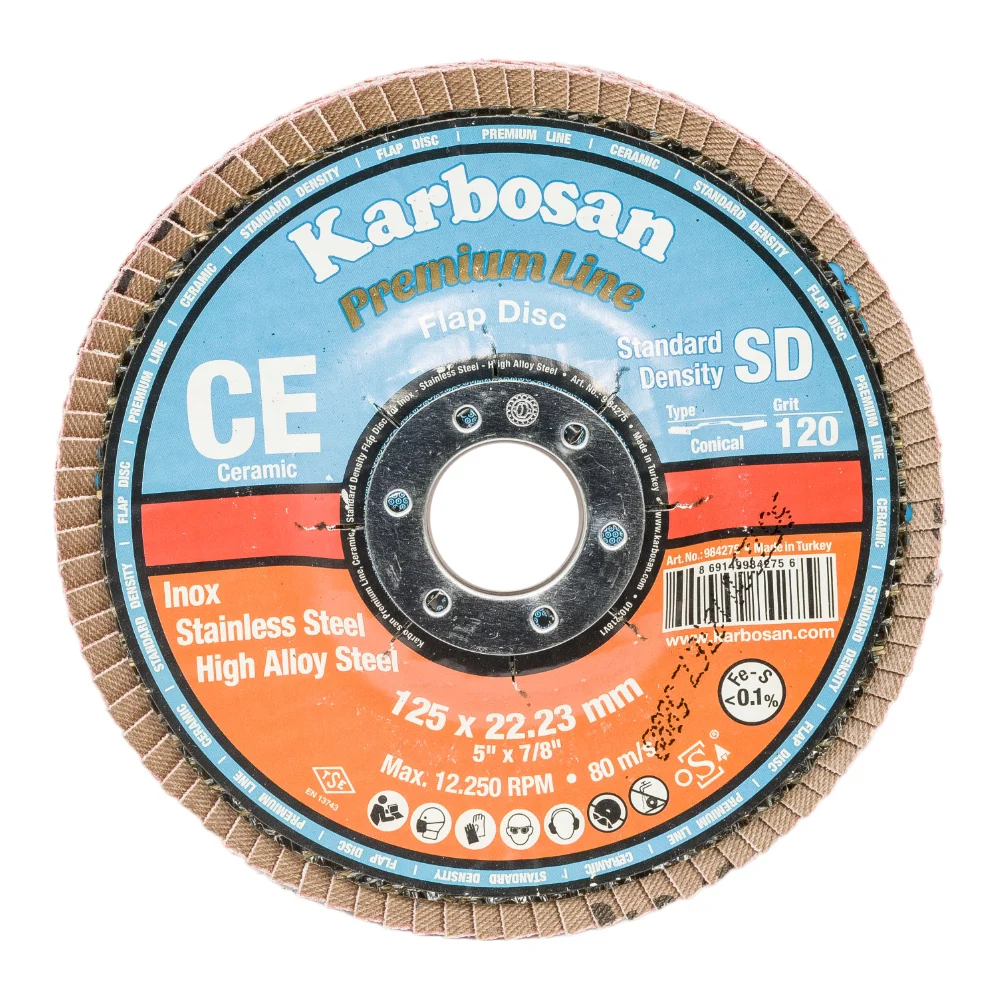 Круг лепестковый ABRAFORM P-120 AF-FLAP-CN-125-P120-CRM
