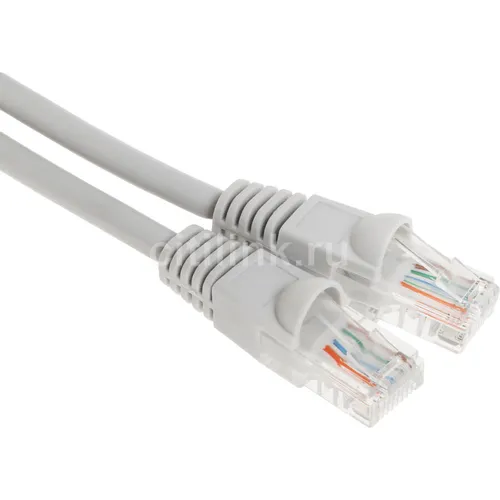 Патч-корд Buro UTP-5E-15M-G-LSZH UTP, кат.5E, 15м, 4 пары, многожильный, серый